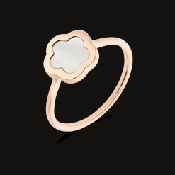 Cesare Pompanon Bague Fiore Di Mamma Nacre Blanche